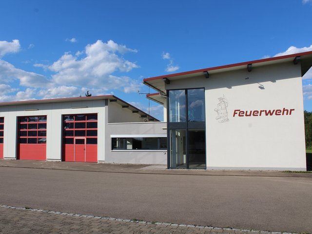 Frontansicht Feuerwehrhaus Krumbach
